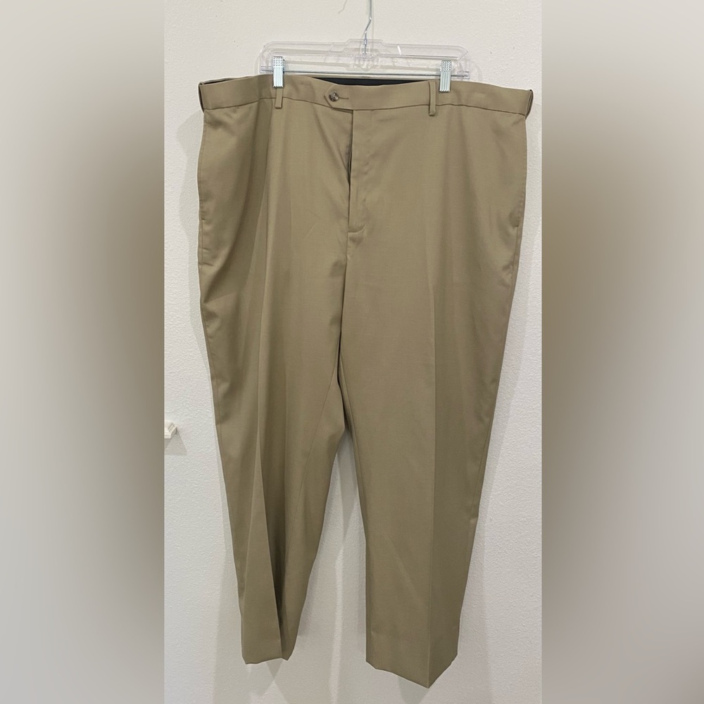 Savane Tan Chinos Classic Flat-Front Design